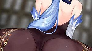 ganyu rides cowgirl in super erotic genshin hentai scene