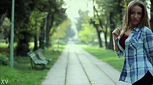 a sexy street dancer teases with hot moves then bares her small tits and pussy for live fun with aarina park