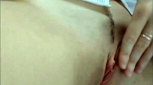 Hey cutie, watch this blonde teen finger her tight shaved pussy to orgasm