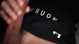 Hot Muscular Guy Jerks Massive Cock Loud Moans Intense Bed Workout Masturbation