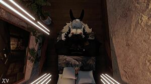 my bunny hg says she needs help but craves my demon dick fucking her brains out