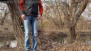 Groping Stepmom-in-Law's Juicy Wet Pussy in Outdoor Public Thrill