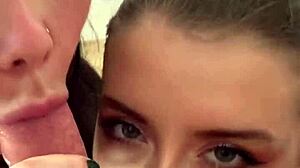 Double Blowjob Gets Dirty with Rimjob as Teen Milf Swap Cum Big Tits Blonde Brunette POV Threesome