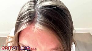 British Teen Sucks Cock In Polo Shirt!