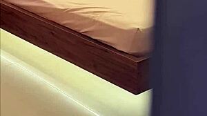 hey mommy i caught you hot in your room and you milked all my cum behind dad's back