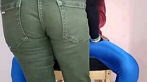 Sexy wife on chair, wanna doggy pound that hot ass hard?