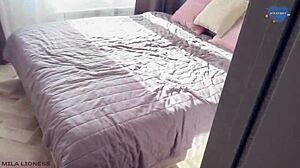 Young Stepmom Orgasms Wild While Cuck Dad's Away Getting Bent Over Fucked