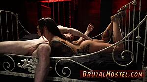 two cute first-time teens punished hard by bdsm tourist domina?