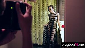 Extra Small Latina Jessica Burciaga Teases Big Boobs in Lingerie