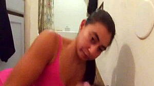 Gina blows my cock so good homemade