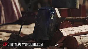 whoa vicki chase rides cowboy scott nails cowgirl style getting super slutty outdoors!