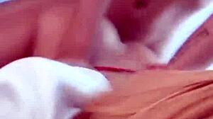 Blonde college teen's live tiktok interrupted by boyfriend's rough bareback pounding in bedroom