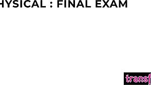 TS Foxxy Rips Clothes for Triple Blowjob from Horny Jean Hollywood Patients