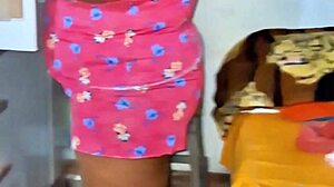 Naked BBW Latina Lotions Massive Curvy Ass