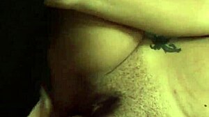 a black amateur takes a massive white cock deep in her wet pussy and ass