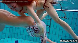 wanna see hot russian bikini babes strip nude poolside?