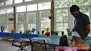 curvy pawg bbw invites muscular black neighbors for outdoor bbc threesome pounding