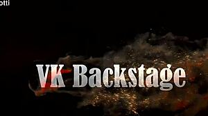 teen red heels hint at backstage ass play with leo casanova's big cock