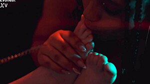 Bisexual Latinas Worship Asses Feet Pussies in Orgy Licking Frenzy