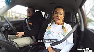 i'm that busty milf getting fucked publicly during my driving lesson in lingerie.