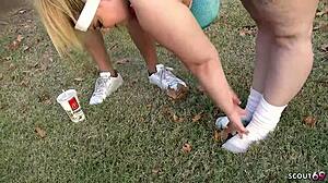 BBW Cougar with Massive Saggy Natural Boobs Rides Chubby Cock in First Time Interview Fuck