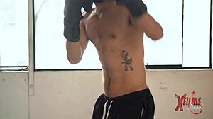 Busty Latinas Tease Boxing Coach's Throbbing Cock