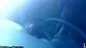 Chubby black shemale shakes massive ass cheeks while jerking thick shecock outdoors