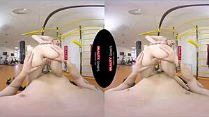 Gym teen wants your cock for anal workout ride pov.