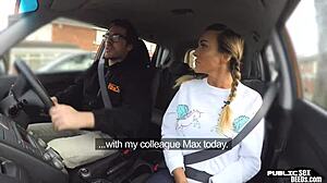 i'm that busty milf getting fucked publicly during my driving lesson in lingerie.