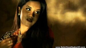 damn this exotic Indian bollywood babe dances teasingly stripping her clothes off slow