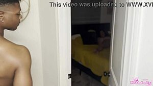 my hot stepmom fucks me then dad joins the bareback big cock action