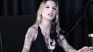 melina khalifa's naughty interview spills into wild group putaria on sheer red