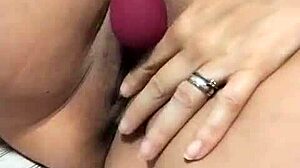 hey, watch this hot chilena milf stuff her pussy with toys till she squirts??