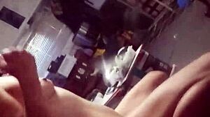 Young Blonde Takes Monster Cock Pounding!