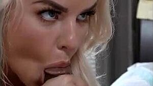 blonde stepmom slimthick vic sneaks black nerd friend's bbc pounding her curvy holes