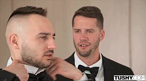 Gorgeous Blonde Cherry Kiss Orgasms in Intense DP Anal Threesome