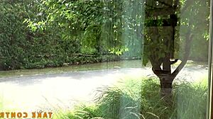 this petite milf in jeans waits for hardcore anal assfucking and sloppy blowjob outdoors