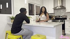 my hot stepmom fucks me then dad joins the bareback big cock action