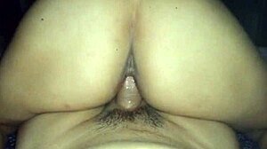 Big ass nalgona rides homemade monster cock deep in juicy pussy cowgirl style