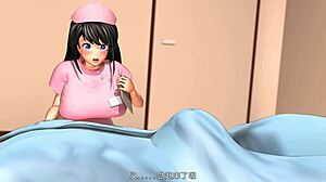 busty nurse makes patient happy in hospital