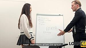 She discovers office gloryhole filling her tight shaved teen pussy at Loan4k