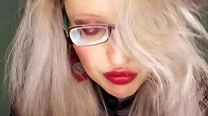 cuckolding sissy bimbo gets femdom jerk off orders