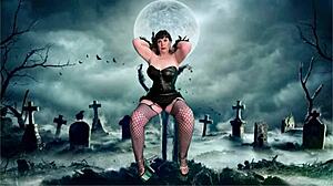 Granny Carmen Sucks Nipples Vibrates Pussy to Hardcore Solo Cum Orgasm!