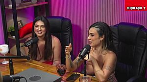 blonde big tits drops mouth on brunette's wet pussy milf lesbian california suck fest