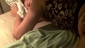 French amateur slut in black dress and gold panties gets doggystyle fucked rimmed