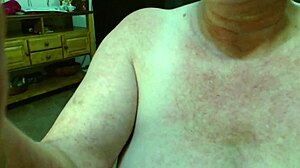 Thick curvy mature dawnskye1962 stretches sexy fat ass in red lace lingerie