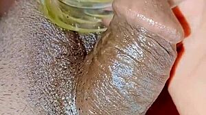 Hot Chick Rubs Limp Little 18+ Clitty And Pisses Everywhere!