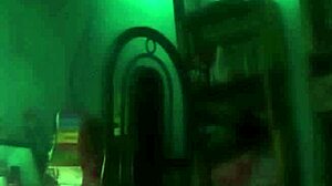 darkness hides this amateur latina couple's sensual webcam fun?