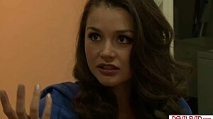 small tits brunette babe spreads hairy pussy for black monster cock deepthroat and hardcore fucking