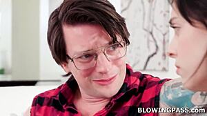 Stepdad's Cock Perfects My Deepthroat Practice Skills